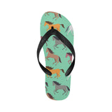 Colorful horses pattern Unisex Flip Flops