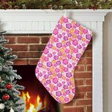 Hibiscus Pattern Print Design 01 Christmas Stocking