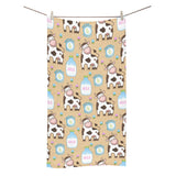 Cow bottle of milk pattern Bath Towel
