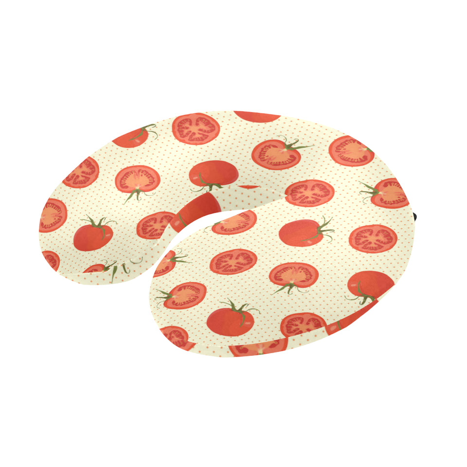 Tomato dot background U-Shaped Travel Neck Pillow