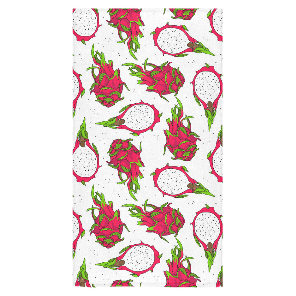 dragon fruits white background Bath Towel