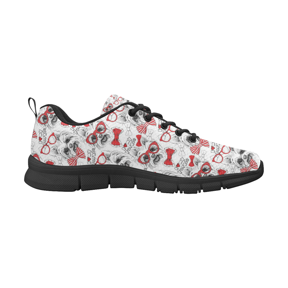 Yorkshire Terrier Pattern Print Design 04 Women's Sneaker Shoes