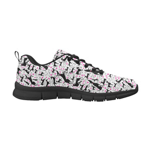 Greyhound Pattern Print Design 02 Men's Breathable Sneakers ( Model 055)