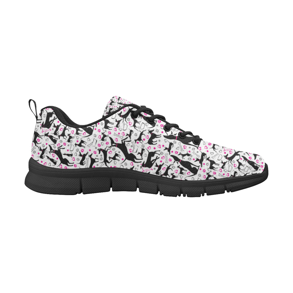 Greyhound Pattern Print Design 02 Men's Breathable Sneakers ( Model 055)
