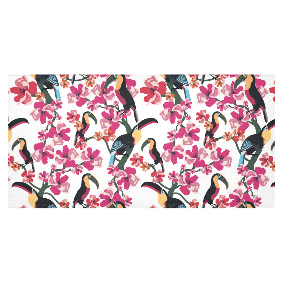 Toucan flower design pattern Tablecloth