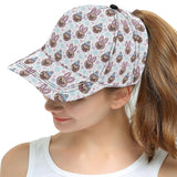 Cute pug hat rabbit costume pattern All Over Print Snapback Cap