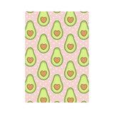 Avocado heart pink background House Flag Garden Flag