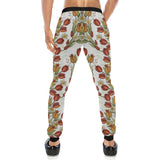 Red tulips and daffodils pattern Unisex Casual Sweatpants
