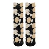 Champignon mushroom pattern Crew Socks