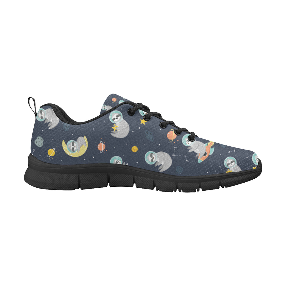 Cute sloth astronaut star planet rocket pattern Men's Sneaker Shoes