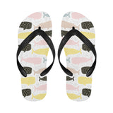 Whale dot pattern Unisex Flip Flops