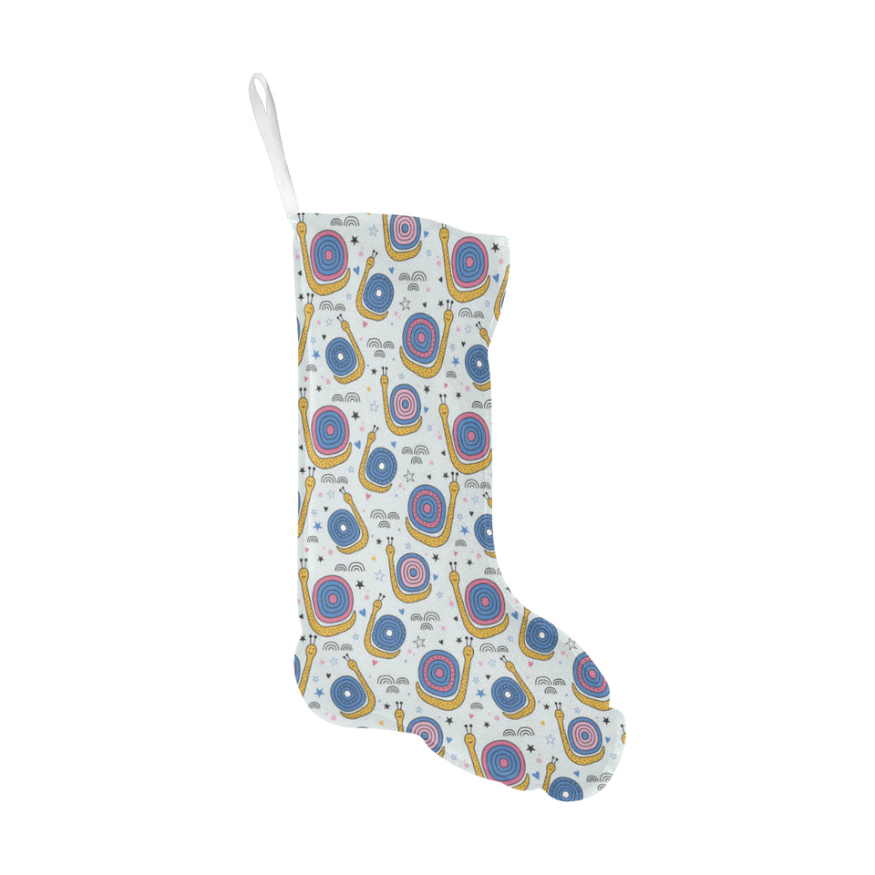 Snail Pattern Print Design 05 Christmas Stocking