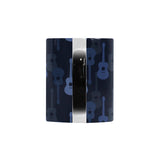 Blue Theme guitar pattern Morphing Mug Heat Changing Mug