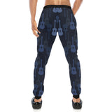 Blue Theme guitar pattern Unisex Casual Sweatpants