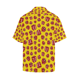 Dice Pattern Print Design 04 Men's All Over Print Hawaiian Shirt (Model T58)