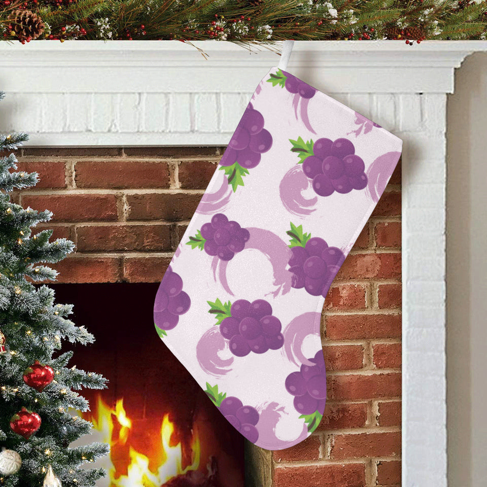 Cute Grape pattern Christmas Stocking