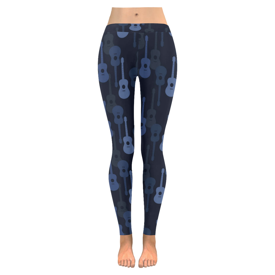 Blue Theme guitar pattern Women's Legging Fulfilled In US
