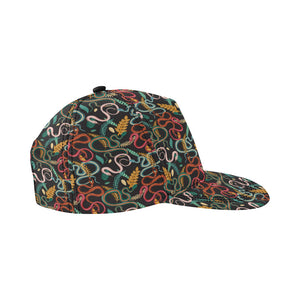 Colorful snake plant pattern All Over Print Snapback Cap