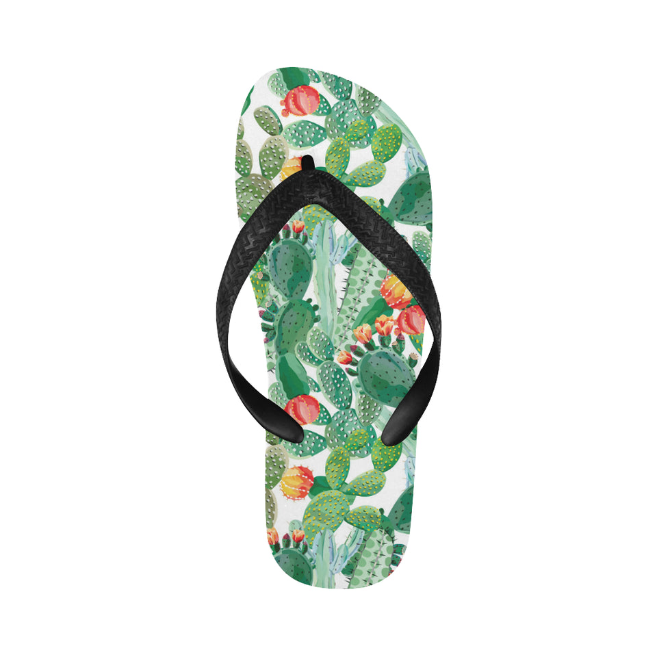 Cactus design pattern copy Unisex Flip Flops
