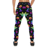 Colorful halloween background Unisex Casual Sweatpants