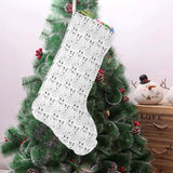 Bull Terrier Pattern Print Design 02 Christmas Stocking