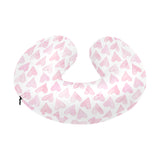 Watercolor pink heart pattern U-Shaped Travel Neck Pillow