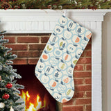 apples leaves pattern Christmas Stocking