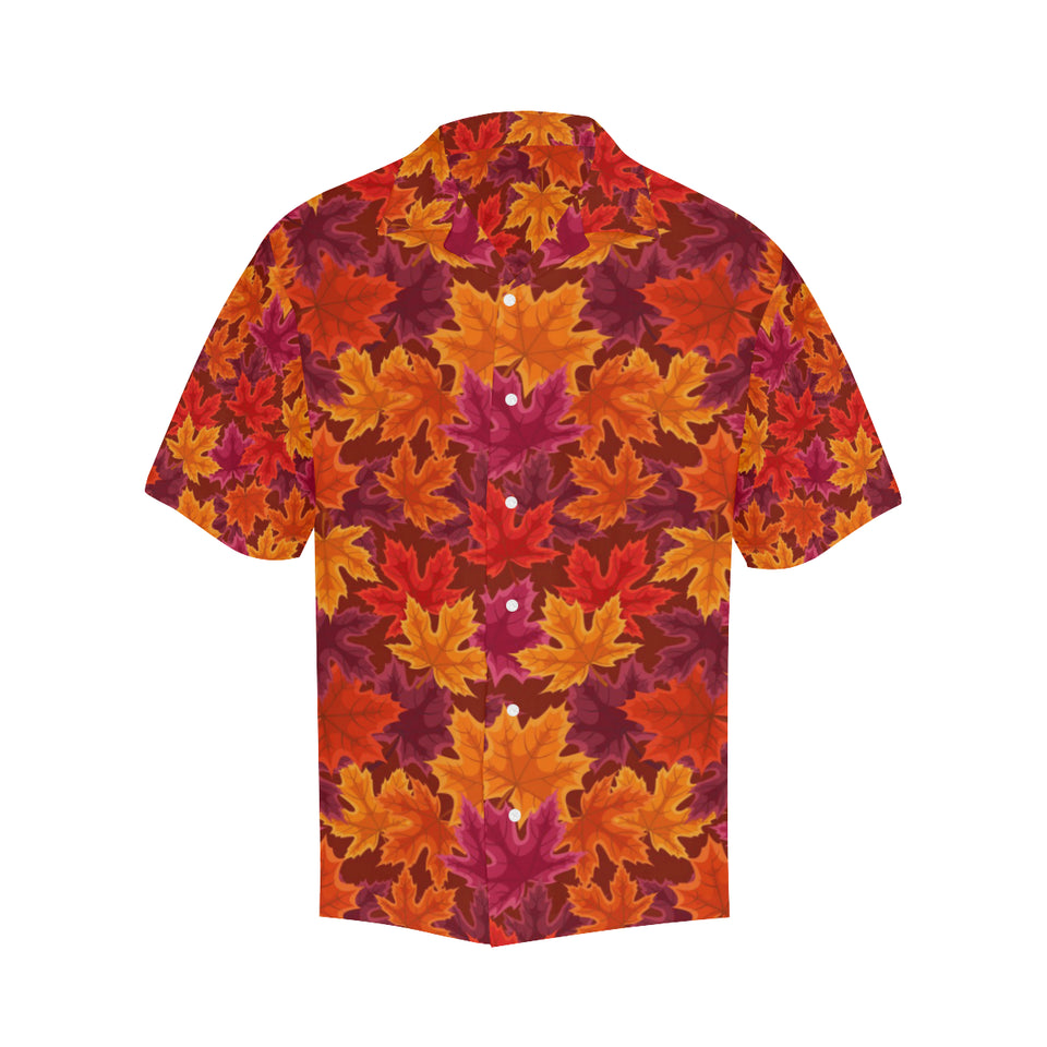 Autumn maple leaf pattern Men's All Over Print Hawaiian Shirt