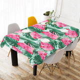 Watermelons tropical palm leaves pattern Tablecloth