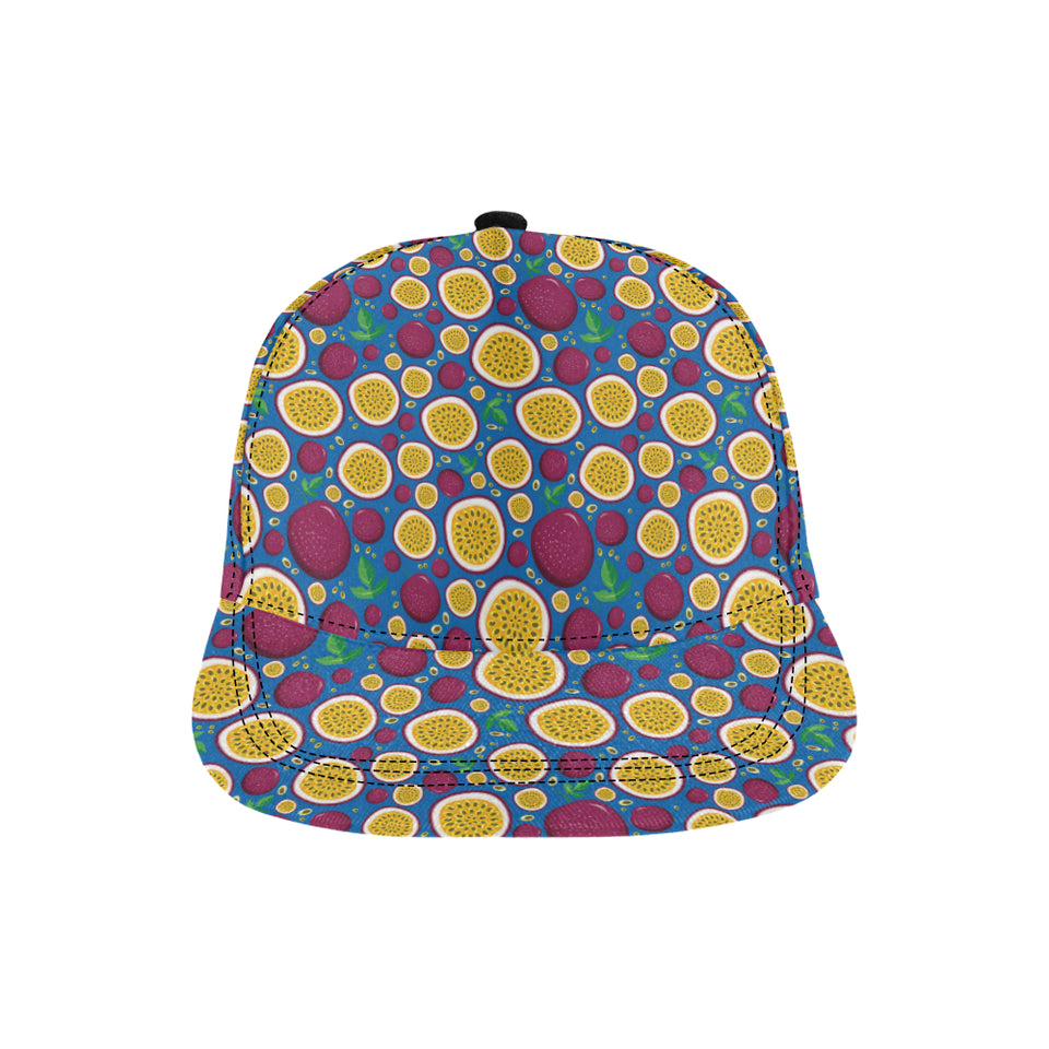 Passion fruit blue background All Over Print Snapback Cap