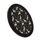 Unicorns forest background Elegant Black Wall Clock