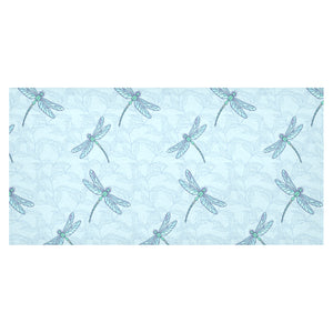 Dragonfly pattern blue background Tablecloth