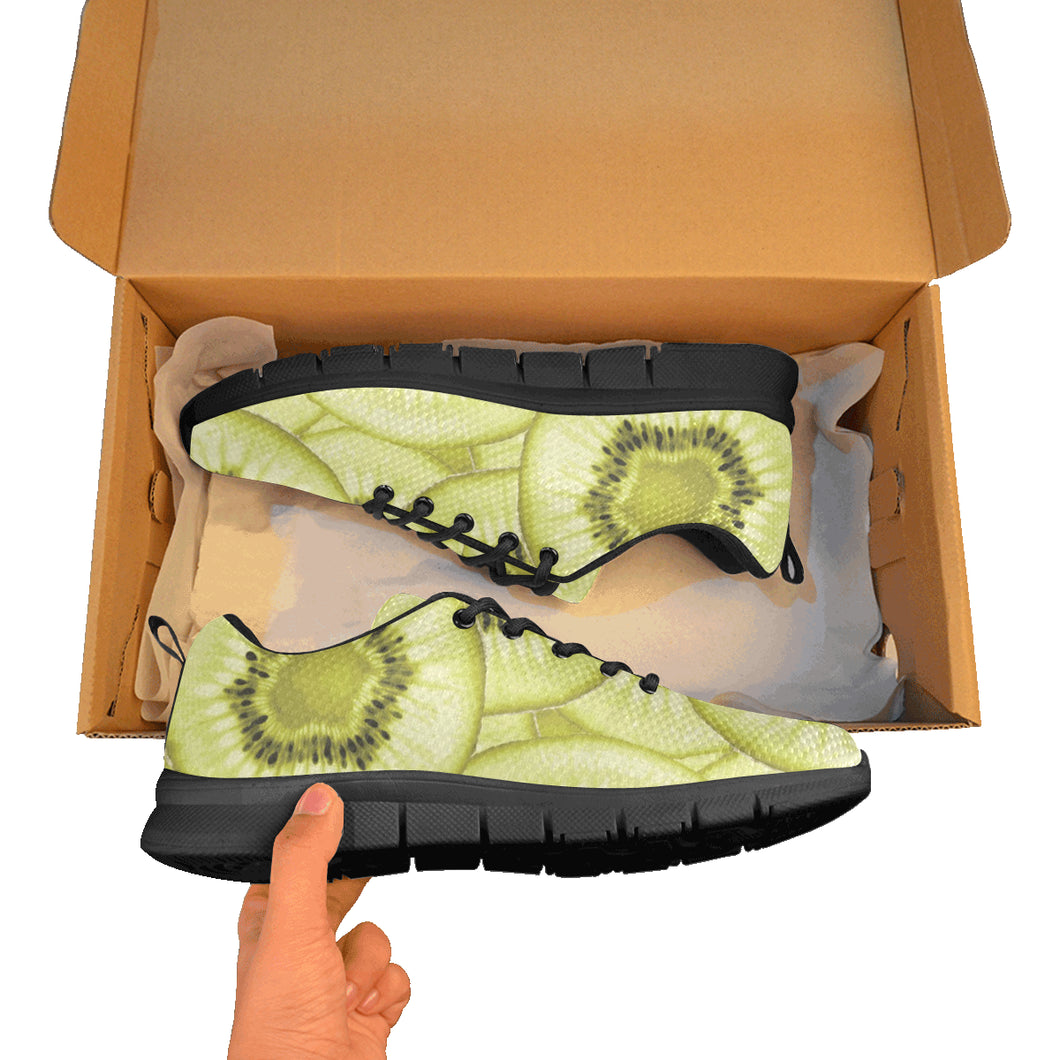 Sliced kiwi pattern Women's Sneaker Shoes
