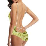 Sliced kiwi pattern Women's One-Piece Swimsuit