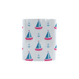 Sailboat anchor pattern Morphing Mug Heat Changing Mug