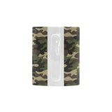 Dark Green camouflage pattern Classical White Mug (Fulfilled In US)