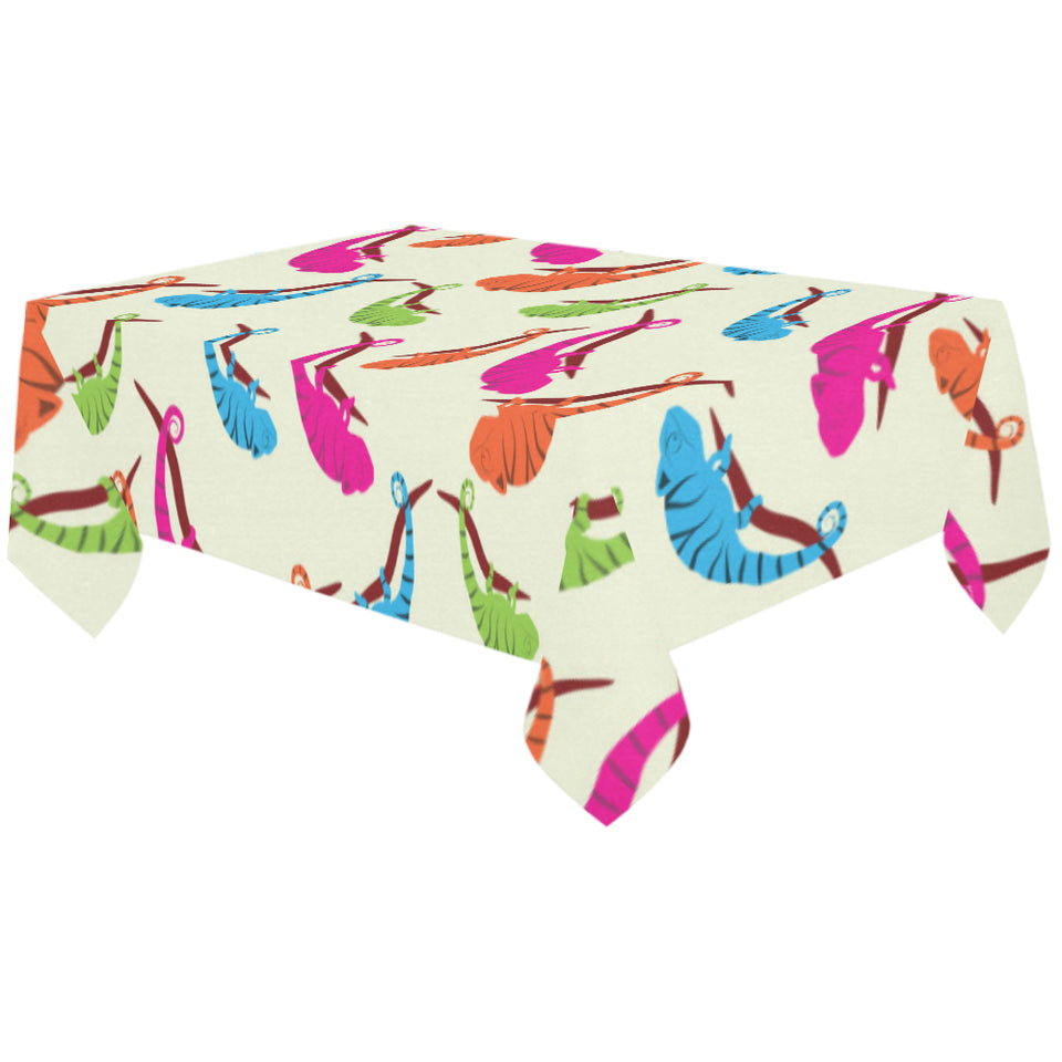 Colorful Chameleon lizard pattern Tablecloth