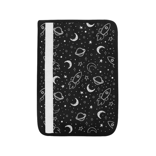 Hand drawn space rocket star planet Car Seat Belt Cover