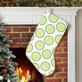 Cucumber slices pattern Christmas Stocking