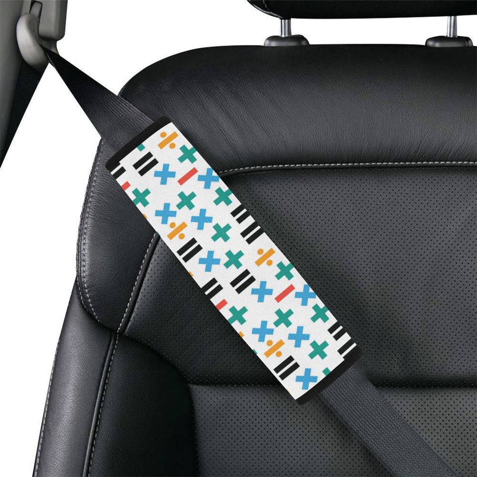 Math Pattern Print Design 05 Car Seat Belt Cover