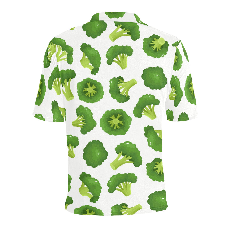 Cute broccoli pattern Men's All Over Print Polo Shirt