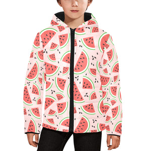 Watermelon pattern Kids' Boys' Girls' Padded Hooded Jacket