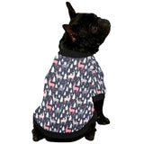 Deers Winter Christmas pattern All Over Print Pet Dog Round Neck Fuzzy Shirt