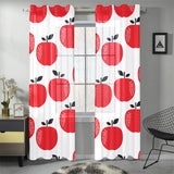 red apples white background Gauze Curtain