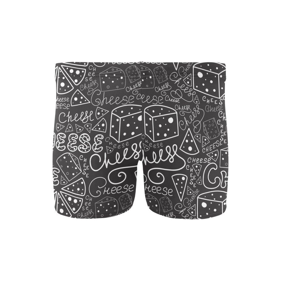 Handwritten cheese pattern Men's Swimming Trunks