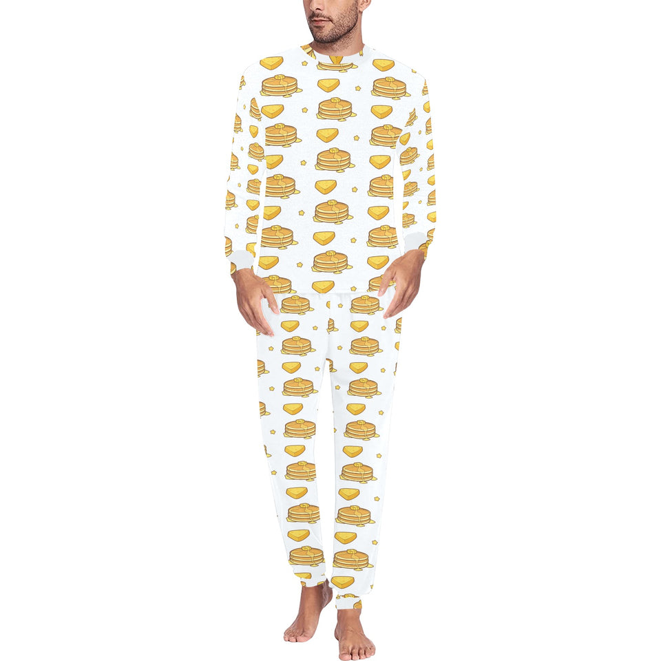 Pancake Pattern Print Design 03 Men's All Over Print Pajama