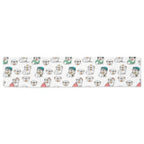 English Bulldog Pattern Print Design 03 Table Runner