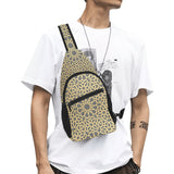 arabic star gold pattern All Over Print Chest Bag