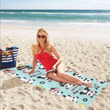 Cute baby panda pattern Beach Towel