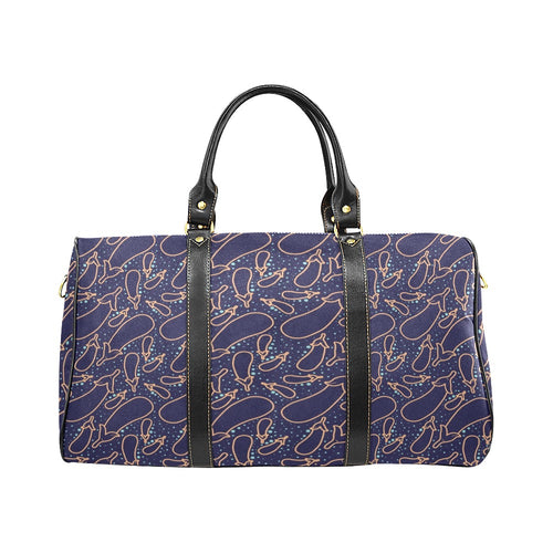 Eggplant Pattern Print Design 04 Travel Bag